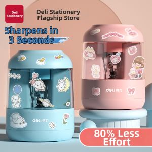 deli | Automatic Electric Pencil Sharpener for Kids