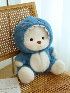 Quần Áo Có Thể Tháo Rời Búp Bê Gấu Đồ Chơi Sang Trọng Gối Ngủ Cho Bé Gái Dễ Thương Gấu Bông Thú Nhồi Bông Mềm Pp Cotton Vải Bông Quà Tặng Đầy Đủ