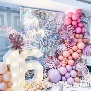 Shimmer Wall Backdrop Panels Wedding Shimmer Backdrop Sparkly Gold Glitter Wall Background for Holiday Parties Bridal Shower Bachelorette Stage Drape