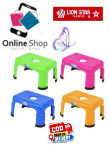 Bangkujongkok segi plastik Lion Star square stool G-3