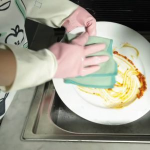 ผ้า IKEA ผ้าเช็ดจาน สีเขียว ขนาด 25x25 ซม. - สีเขียว 25x25 ซม