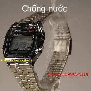 Đồng Hồ Nam/Nữ Casio A159 Black .f. Made In Japan Chống Nước Siêu Bền Pin Lâu
