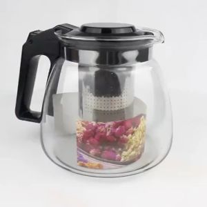 BoAmTra4Ly - Bộ Ấm Ly Pha Trà Thủy Tinh Có Lõi Lọc Inox - 1 Ấm 700ml Và 4 Ly Thủy Tinh Cách Nhiệt Tiện Lợi