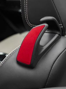 ALCANTARA | Miếng Dán Trang Trí Tay Vịn Ghế Da Alcantara/Carbon Fiber Cho Ford Mustang GT 2024 - Phụ Kiện Nội Thất Ô Tô