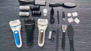 เครื่องขัดเท้าไฟฟ้าเครื่องทำเล็บเท้าอัตโนมัติแบบล้างทำความสะอาดได้แบบเต็มตัวเครื่องขัดเท้าแบบชาร์จไฟได้แบบมัลติฟังก์ชั่น