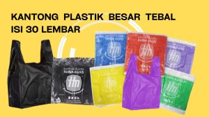 Kantong Plastik Kresek Hitam Tebal Ukuran 40 x 60 cm Isi 30 Lembar