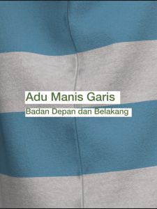 Kaos Anak Lengan Pendek V-Neck Stripe Ceria 1-10 Tahun - Bahan Katun Nyaman
