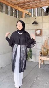 OUTER WANITA MODEL BRUKAT / MALLIKA OUTER BRUKAT Lengan Ruffle / Auter Cardigan Viral Brukat / Baju Atasan Wanita 2025 / Persiapan Ramadan 2025 / Baju Wanita Lebaran 2025 Viral