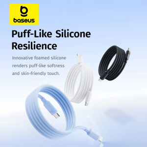 Baseus 100W Type C Cable USB C Cable  Foamed Silicone For iPhone 16 15 Self-organizing For Macbook Samsung Xiaomi Fast Charging