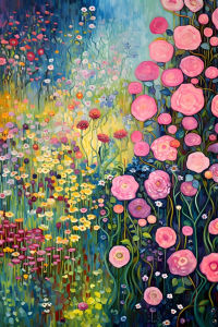 Abstract Flower Diamond Painting Modern Floral Prints Poster Wall Art Picture for Living Room Home Bedroom Decor Classroom Cua