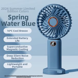 Portable Handheld Mini Fan Rechargeable USB Small Table Fan for Office J1074 Compact Size Noise Less than 40dB Foldable Blades