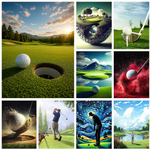 Golf Theme 5D Diamond Painting Sports photos Murals DIY Diamond Embroidery Home Decor Room Decor
