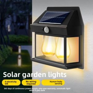 RUILUO | Solar Outdoor Wall Light with Motion Sensor
