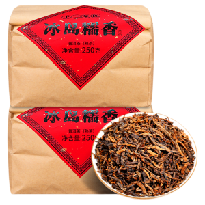 YUNHE TEA | Ten Year Aged Iceland Ancient Tree Pu-erh Tea Ripe Tea Authentic Sticky Rice Fragrant