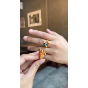 แหวนกระบองท้าวเวสสุวรรณ ลงยา ราคาส่ง