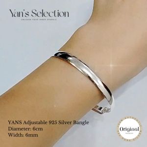 YANS Adjustable 925 Silver Bangle