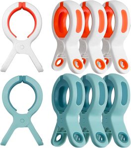 Beach Towel Clips for Beach Chairs & Cruise Durable Plastic Clips for Lounging Pool Use Large Clothespins for Hanging Clothes