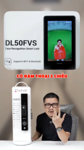 KHÓA CỬA VÂN TAY THÔNG MINH EZVIZ CS-DL50FVS - Nhận diện gương mặt Tích hợp màn hình Chống nhìn trộmĐàm thoại 2 chiều