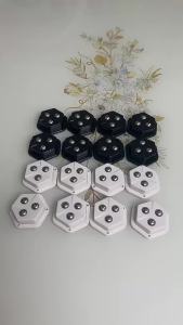 4PCS Self Adhesive Mute Ball Universal Wheel Furniture Casters Wheels Stainless Steel 360° Rotation Pulley