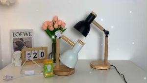 Đèn học để bàn thân gỗ khớp nối ánh sáng chống cận cho bé My Home DN045