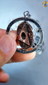 Premium Grade Hypersthene Pendant Ring