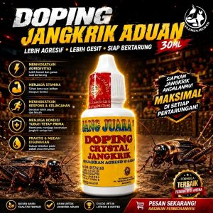 Doping Jangkrik Aduan 30ml – Suplemen crystal Jangkrik Agresif Ganas Gesit Stamina Prima untuk Kontes & Laga