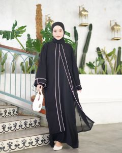 Namira Dress Santorini Shimmer Gamis Wanita Terbaru 2024 Viral Dress Kondangan Wanita Muslim Elegan