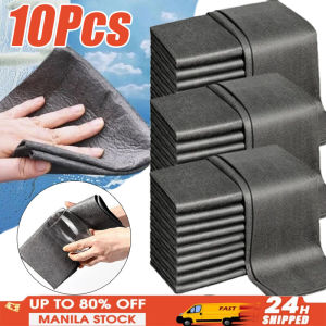 10Pcs Thickened Magic Cleaning Cloth Nylon Glass Clean Towel Washable Washable Lint-free Cleaning Rags for Kitchen Glass Car Window Home Mirrors