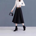Chân Váy Ngắn Xếp Ly Cao Eo Size Lớn Màu Đen, Kiểu Dáng Chữ A Thanh Lịch, Chất Liệu Polyester, Phong Cách Thường Ngày, Thời Trang Xuân 2026 Mới. 