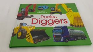 Trucks & Diggers Book for Kids to Learn About Construction Vehicles Hardcover