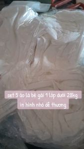 Set 5 áo lá mặc lót cho bé gái tiểu học chất cotton mềm thoáng (dưới 35kg)