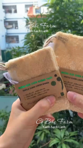 Miếng rửa chén xơ mướp tự nhiên nhiều kích thước Mr.Mướp Làng Mướp – CỎ BẤC FARM