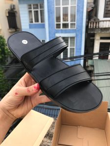 Dép nam cao su đen 2 quai