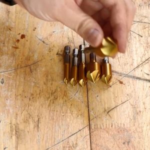 Mata Bor Countersink Baja HSS 6 PCS 6-19mm Mata Bor Kayu Aluminium Plastik Plat Besi Lubang Sekrup