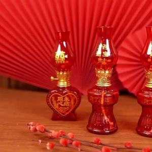 SXH LED Anak-Anak dan Cucu-Cucu Majlis Perkahwinan Barangan Kegunaan Rumah Baru Gaya Bateri Perkahwinan Lampu Tarik Kekayaan Lampu Menyembah Buddha Pemujaan