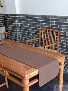 New Chinese Table Runner Minimalist Tea Mat Zen Tea Tablecloth Bench Tea Table Cloth Liner Pure Color Tea Cloth Side Cabinet Cloth Strip Fabric