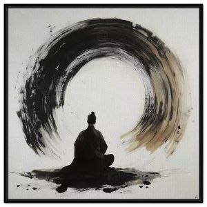 Tranh thiền yoga đẹp. Tranh treo tường dán tường sơn dầu canvas trang trí. CGI-2007