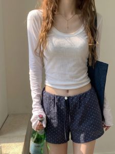 YUANYA | Sun Protection Thin Sleeve U-Neck T-Shirt