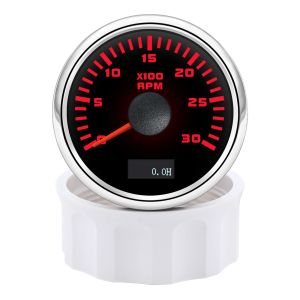 RYSJM | 3000/4000/6000/7000/8000 RPM Tachometer 7 Colosr Backlight 52mm Tacho Gauge Universal For 12V 24V Car Boat Marine RPM Meter