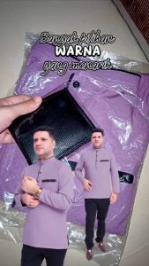 Baju Kurta Lelaki Dewasa 3xl Muslim Lengan Panjang Berkolar Cloth Premium Moss Crepe Fashion Men Kurta Ready Stock KL B