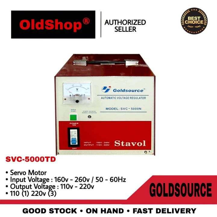 Goldsource 5000W Automatic Voltage Regulator AVR With Time Delay ASVC