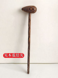 Wooden Handheld Back And Shoulder Hammer Massager Leg Massage Stick Full Body Universal Mechanical Control One Gear Setting