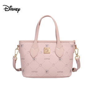 Disney LOTSO Strawberry Bear series womens bags pu leather Sling Bag for Women Bag Tote Bag Fashion All-match Shoulder Bag Crossbody Bag Designer small tote bag