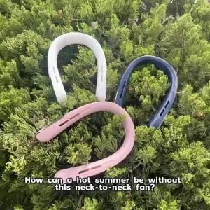 Neck Fan 100 Speeds 1800mAh Battery LED Screen Quiet Strong 360° Cooling Portable Hands-Free for Outdoor Travel Camping
