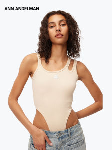 ANN ANDELMAN | Slim Fit Dual-Shoulder Triangular Jumpsuit Vest