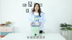 【Ready Stock】Mini Washing Machine 6.5L Foldable Multi-usage A key dehydration Blue light sterilization Intelligent timing Suitable for underwear underwear socks etc