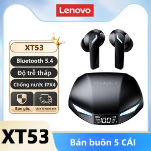 Tai Nghe Không Dây Lenovo XT53 5 Chiếc Bluetooth 5.4 Màn Hình LED Âm Thanh HiFi Độ Trễ Thấp Tai Nghe Thể Thao Có Hộp Sạc