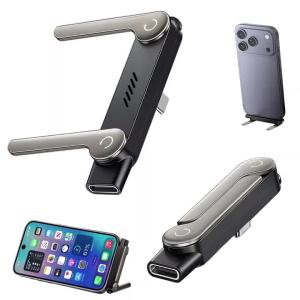 1/2/3 PCS Type-C to Type C Phone Bracket Adapter 2IN1 Foldable Holder OTG Type-C Male to USB-C Female Converter Phone Adapter