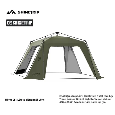 ShineTrip | Lều mái vòm ngoài trời dành cho hoạt động dã ngoại hai trong một tự động mở nhanh chống nắng và chống mưa tiện lợi để cắm trại qua đêm