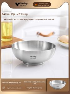Snainy | Bát Inox Dung Lượng Lớn Cách Nhiệt Đạt Chuẩn Thực Phẩm